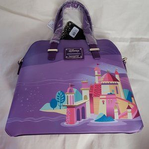 Loungefly Disney Ariel's Castle Convertible Crossbody BNWT